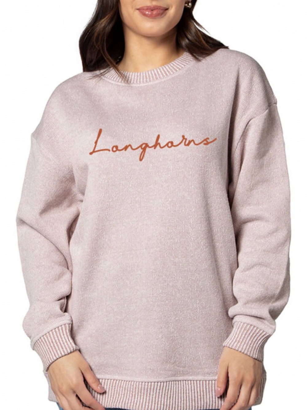 Texas Longhorns Women’s Burnt Orange Warm Up Crew Sweatshirt